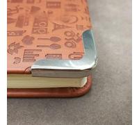 Libros de metal retro, Protectores de esquinas metálicos for libros (20/40 unidades, multicolor, 26 x 6 mm) for álbumes de recortes, cuadernos y fotos.(40pcs)