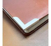 Libros de metal retro, Protectores de esquinas metálicos for libros, 4 x 28 mm, paquete de 20/40, multicolor, for álbumes de fotos, scrapbooking y cuadernos.(Silver,40pcs)