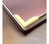 Libros de metal retro, Protectores de esquinas metálicos for libros, 4 x 28 mm, paquete de 20/40, multicolor, for álbumes de fotos, scrapbooking y cuadernos.(Gold,40pcs)