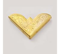 Libros de metal retro, Protectores de esquinas metálicos for libros, multicolor, paquete de 20/40 unidades, for álbumes de recortes, álbumes de fotos y cajas de regalo.(Light Gold 50mm,40 PCS)