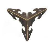 Libros de metal retro, Protectores de esquinas metálicos for libros, multicolor, varios tamaños, paquete de 20/40(Bronze:inner 30 * 30 * 30mm,40pcs)