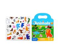 Libros de pegatinas creativas para niños | Juguetes educativos de viaje educativos para la promoción temprana | Juguetes educativos para promover las habilidades motoras finas y la educación temprana