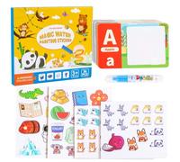 Libros De Pegatinas Para Niños - Libro De Pegatinas Para Bebés - Colección Educativa Temprana Manualidades Estáticas Números Letras Para Escuela Dominical Aula Avión Cumpleaños Recompensas