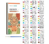 Libros de pintura de bolsillo: bloc de pintura compacto para niños, juego de actividades de artes y manualidades, atractivas páginas para colorear de acuarela, juego creativo y divertido para aprender