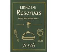 libros de reservas para restaurantes: Agenda restaurantes. Organiza reservas, walk-ins, no-shows. Ideal para restaurantes, bares y cafeterías. A4