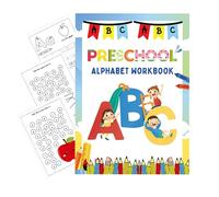 Libros de seguimiento para niños - Papel 24 x 17 cm | Cuaderno de práctica para trazar letras números líneas | Juego educativo para el aprendizaje de la escritura