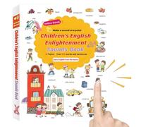 Libros de sonido de palabras en inglés | Juguetes para niños pequeños para el aprendizaje interactivo - Libro de texto para hablar en inglés - para escuchar, hablar y desarrollar el lenguaje en el