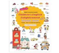 Libros de sonido de palabras inglesas para niños | Juguetes educativos preescolares con módulos de sonido interactivos - Para promoción del habla en el jardín de infantes, enseñanza, tiempo de juego y