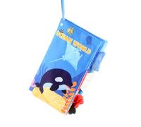 Libros de tela | Libro con Colas de Animales y Sonido Chirriante,Libros de actividades, juguetes de viaje para niños pequeños, juguetes Montessori para niños y niñas de 0 a 12 meses Dashiell