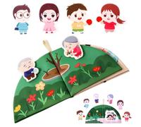 Libros de Tela para Niños Juguetes Sensoriales Textiles Interactivos | Libro de Actividades Crujiente Niños Niñas Preescolar Guardería Ludoteca Viaje
