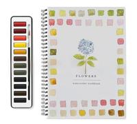 Libros De Trabajo De Acuarela,kit De Pintura De Acuarela De Aves Para Principiantes Con Una Pintura Y Cepillo De 12 Colores,páginas En Espiral Libros Para Colorear De Agua,guía Creativa Principiantes