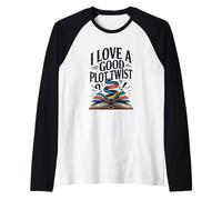 Libros Divertidos ME Encanta UN Buen TORZO DE PARCELA Camiseta Manga Raglan