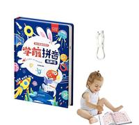 Libros en inglés para niños - Libro interactivo con actividades de habla para el aprendizaje temprano, libro educativo de matemáticas y chino con palabras y frases pinyin para niños pequeños a partir