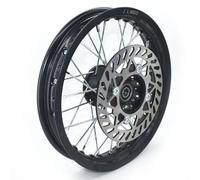 Libros Frontales de Bicicleta de Tierra de 12 Pulgadas 1 60 o 1 85 con Disco de Freno Compatible con pequeñas Ruedas de Bicicleta de Pozo(1.85-15mm axle Hole)