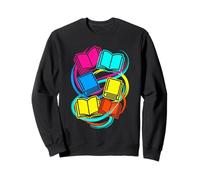 Libros Lector Vaporwave Sudadera