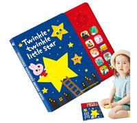 Libros musicales para niños - musical educativo - 10 rimas infantiles - Libro de rimas musicales - Kit educativo multisensorial para niños en edad preescolar Regalos para material didáctico pa
