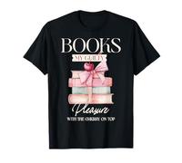 Libros My Guilty Pleasure Cherry on Top Funny Reading Camiseta