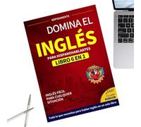 Libros Para Aprender Inglés Para Adultos,Libro De Vocabulario Inglés 6 En 1 Para Estudiantes - Diccionario De Aprendizaje Fácil Para Escuela Hogar Mujeres Viajes En El Extranjero Hombres Cumpleaños Ne