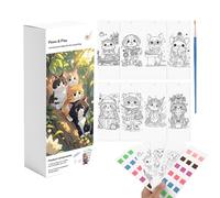 Libros Para Colorear Agua | Kit Dibujo Garabateo,Actividad Creativa Temática Animales Lindos con Bolígrafo,Para Adultos, Estudiantes, Jóvenes, Casas, Viajes, Escuela, Habitación