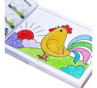 Libros para colorear para niños, bloc de dibujo para niños con temas educativos seguros para promover la capacidad de concentración coloridos accesorios de pintura para niños en edad preescolar