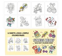 Libros para colorear para niños, libro para colorear para adultos - Libro de dibujo de arte,Dibujos atrevidos que dibujan páginas con escenas detalladas para actividades de viaje, clase, jardín de