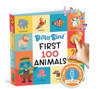 Libros Parlantes Ditty Bird 100 Animales | Aprende Palabras y Habla | Libros de cartón para niños de 1 a 3 años | Interactivos con imágenes geniales | Resistentes Libros de Sonido para bebés.