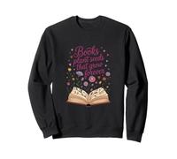 Libros Plantar Semillas Que Crecen para Siempre, Libro Abierto Flores Silvestres Sudadera