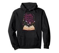 Libros Plantar Semillas Que Crecen para Siempre, Libro Abierto Flores Silvestres Sudadera con Capucha