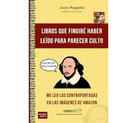 Libros que fingiré haber leído para parecer culto - Me leo las contraportadas en las imágenes de Amazon: Cuaderno de notas de 100 páginas rayadas, ... cumpleaños, graduación, aniversario,