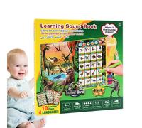 Libros ruidosos para niños - Libros de sonido ligeros para niños pequeños | Libros de Talk Libros de sonido, libros interactivos Español Inglés Árabe Ruso, libros de música, juguetes educativos para