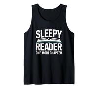 Libros Sleepy Reader One More Chapter Lectura Camiseta sin Mangas