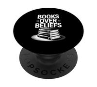 Libros sobre creencias apilan Ciencia del Conocimiento PopSockets PopGrip Adhesivo