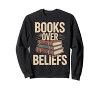 Libros sobre creencias apilan Ciencia del Conocimiento Sudadera