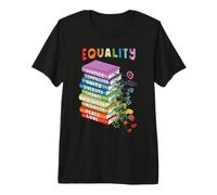 Libros sobre Igualdad de Derechos Bondad Paz Amor Inclusión Camiseta Premium