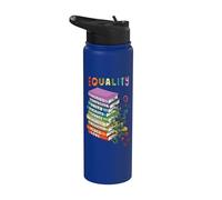 Libros sobre igualdad de derechos Bondad Paz Amor Inclusión Stainless Steel Insulated Water Bottle