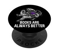 Libros Son Siempre Mejores Citas positivas positivas positivas PopSockets PopGrip Adhesivo