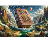 Libros Vintage Puzzle de 700 Piezas para Adultos, Rompecabezas Adultos 700 Piezas País de Las Maravillas Incluye Póster, Entretenimiento Educativo, Juego de Habilidad para Familia, Medidas:52x38cm