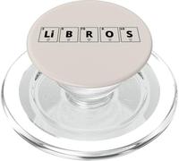 Libros Word for Book Lover Librarian Spanish Teacher PopSockets PopGrip para MagSafe