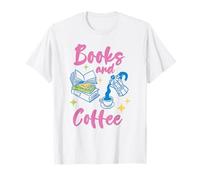 Libros y café Acogedor Lectura Librería Café Librería Arte Camiseta