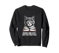 Libros y Gatos El Mejor Giro de la Trama Sudadera