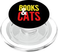 Libros y Gatos Regalo Lectura y Miaou Librero Roman Tigre PopSockets PopGrip para MagSafe