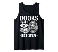 Libros Y Setters Irlandeses Divertido Setter Irlandés Camiseta sin Mangas
