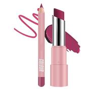LIBTER GLAZE Bálsamo labial, lápiz de delineador de labios, bálsamo de aceite de labios hidratantes, fórmula hidratante incorporada, acabado a prueba de transferencias, textura indgrimida, ideal para
