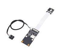 LICAEVEY Adaptador M.2 A E Key A PCIe con Ranura MicroSD de 512 GB | Compatibilidad con Módulos 3G y 4G, Transferencia de Señal USB, Construcción de PCB, Sistemas Wins y Linux, PC Industriales