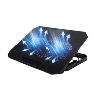 LICAEVEY Almohadilla de Enfriamiento para Computadora Portátil con | Soporte para Portátil, Malla Metálica, Marco de Plástico, Juegos y Trabajo, Ajuste de 12 a 17 Pulgadas, Puertos USB Duales,