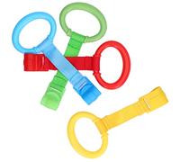 LICAEVEY Anillos de Tracción para bebé, Juguete de Plástico Ergonómico, Fácil Operación para Asistente de Caminata para Niños Pequeños, 4 Uds.