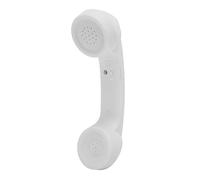 LICAEVEY Auricular Inalámbrico Bluetooth de Estilo Retro, Receptor de Teléfono Móvil con Altavoz HD, Micrófono y Control de Volumen para Llamadas Bluetooth Desde Teléfonos Celulares y (White)