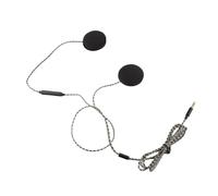LICAEVEY Auriculares para Casco de Motocicleta, Altavoz de Llamadas Manos Libres, Audio de Alta Fidelidad, Auriculares con Cable para Música y GPS, de Audio de 3,5 Mm para Montar, Compatible con iOS