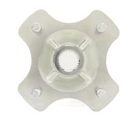 LICAEVEY Buje de Rueda Trasera de Kart 24T para ATV | Ranura de 24 dientes, diámetro de eje de 24 mm, tornillo de fijación M10 x 4, posición de instalación trasera izquierda y