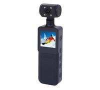LICAEVEY Cámara de Acción WiFi 4K con Lente Giratoria de 180 ° y Luz LED, 40MP Ultra HD, 135 ° Gran Angular, Control de la Aplicación Handheld Handheld Camera para Deportes Al Aire